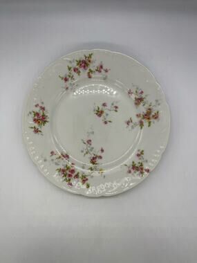Theodore Haviland Limoges France Schleiger Rose Blossom Embossed Salad Plate